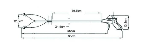 Pinza prensil para discapacitados esquema
