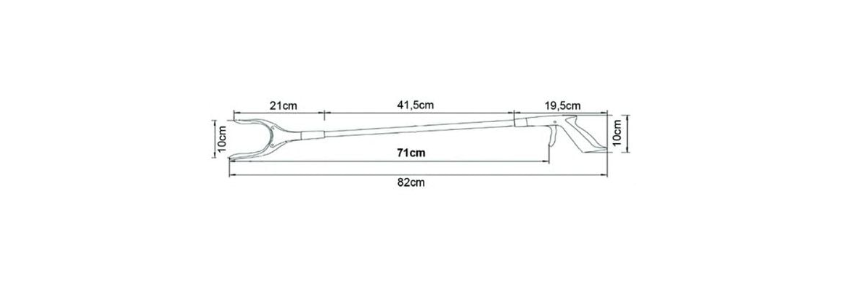 Grip pliers for disabled individuals with swivel head - diagram