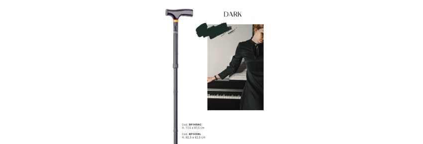Aluminum folding cane with wooden handle - EXAMPLE