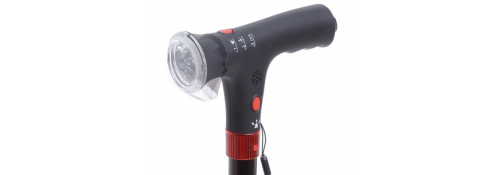 Aluminiumstock mit LED-Licht und akustischem Signal - Licht