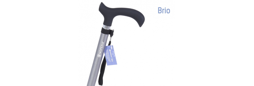 Aluminum cane with Derby handle - gray