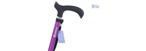 Aluminum cane with Derby handle - purple