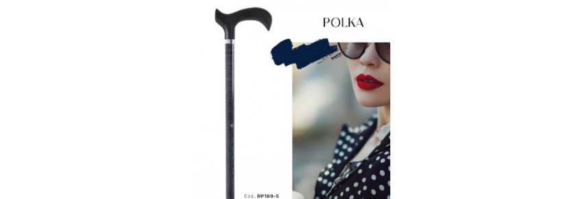 Aluminum cane with Derby handle - CARBONIO