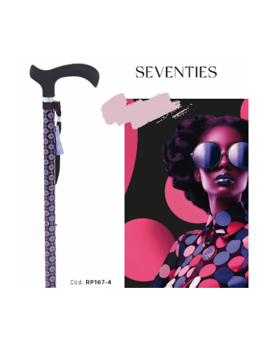 Aluminum cane with Derby handle - BRIO PURPLE