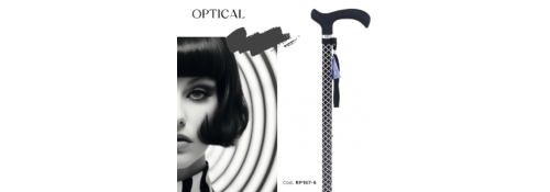 Canne en aluminium fantaisie avec poignée Derby - BRIO OPTICAL