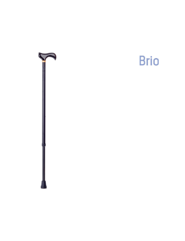 Aluminum cane with ergonomic handle and non-slip tip