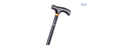 Aluminum sticks with wooden handle and non-slip tips