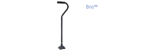 Bastón de acero – Mango abierto en PVC – BRIO HD