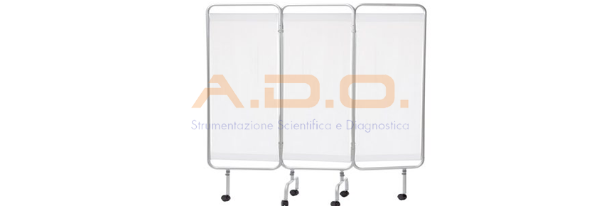 PARAVENTO IN ALLUMINIO ANODIZZATO – 3 ANTE STANDARD