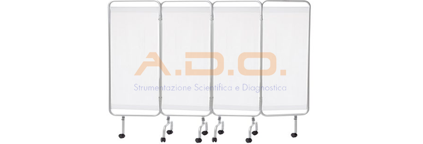 PARAVENTO IN ALLUMINIO ANODIZZATO – 4 ANTE STANDARD