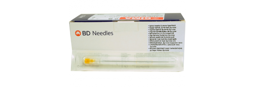 Agujas Espinales BD Quincke 20/G - 0,9x90 mm