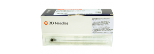 BD Quincke Spinal Needles 22G - 0.7x90 mm