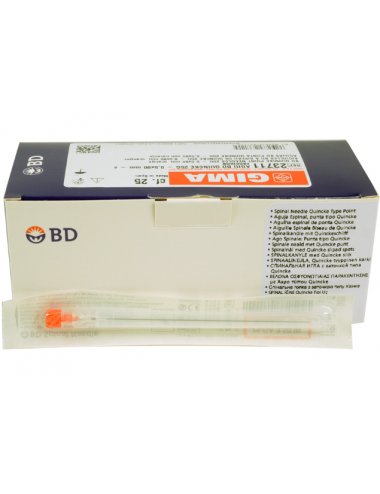 BD Quincke Spinal Needles 25G - 0.5x90 mm