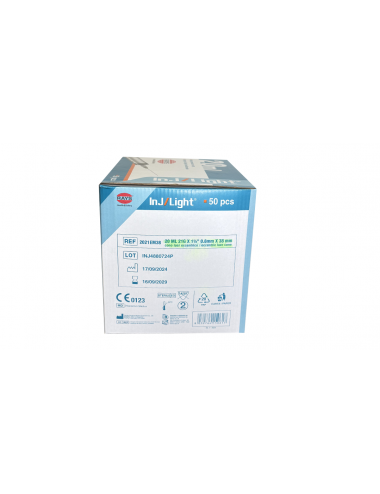 Syringes InJ/Light® - 20 ml Cone Luer Excentrique