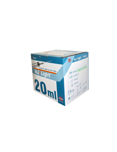 Syringes InJ/Light® - 20 ml Cone Luer Excentrique