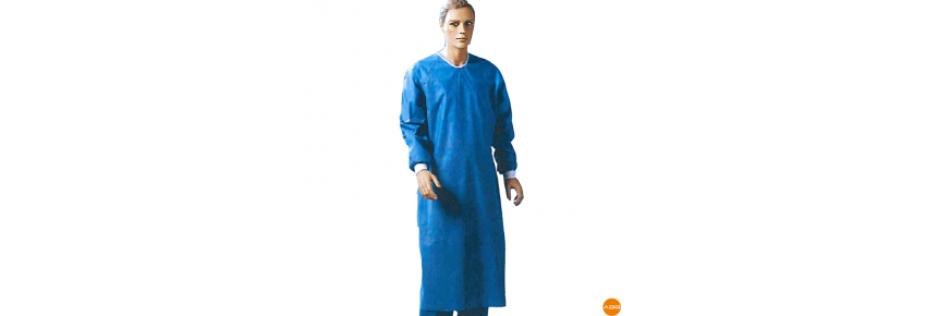 Bata estéril impermeable quirúrgica protectora de TNT - L