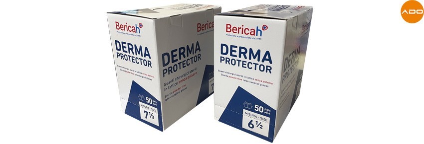 Derma Protector Gants en latex stériles - taille 7 et 7,5