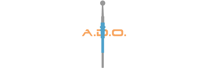 Short sphere electrode - Ø 4 mm.