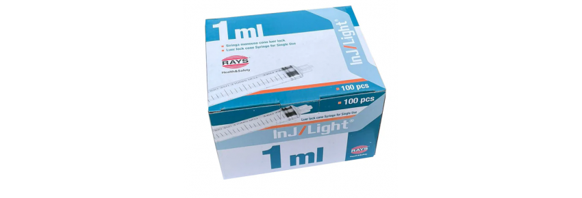 Luer-Lock-Spritzen - 1ml