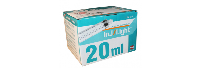 Luer-Lock-Spritzen - 20 ml