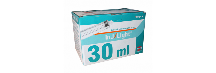 Syringues Luer Lock - 30 ml