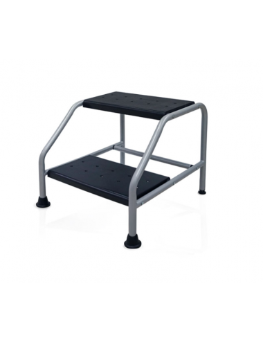 Painted steel step stool 2 steps