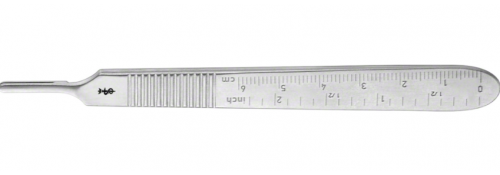 Skalpellgriff Nr. 3 Graduierte – 125 mm