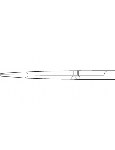 Ciseaux STEVENS Dissecteurs Droit (Tenotomie) – 115 mm, grands anneaux, pointes émoussées