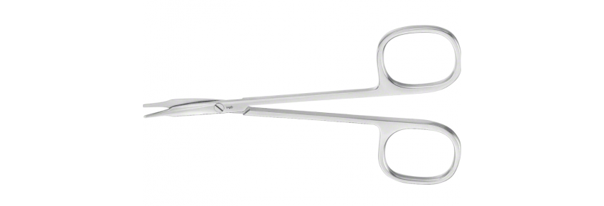 Tijeras Dissectivas Curvas STEVENS (Tenotomía) – 115 mm, anillos grandes, puntas romas