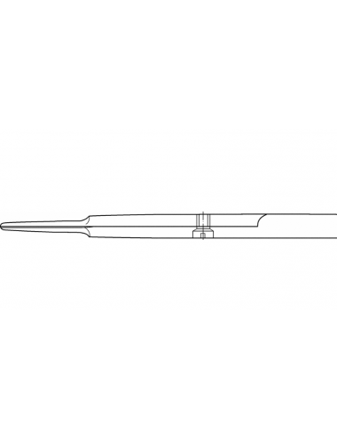 RAGNELL Dissettive Gerade Scheren (Undermining) – 135 mm, große Ringe, abgerundete Spitze