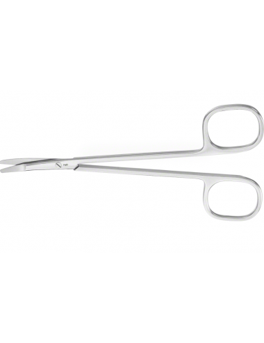 Tijeras RAGNELL Dissectivas Curvas (Desplazamiento) – 135 mm, anillos grandes, punta plana roma