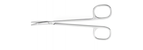 Tijeras RAGNELL Dissectivas Curvas (Desplazamiento) – 135 mm, anillos grandes, punta plana roma