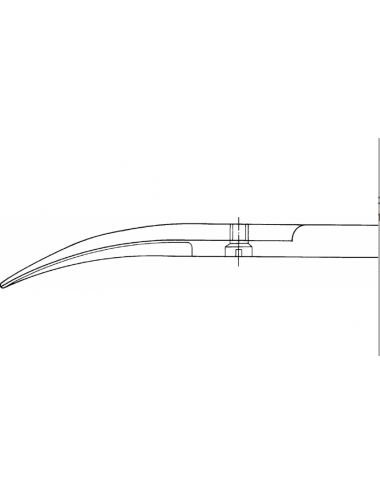 Delicate Scissors (Iris) Curved – 95 mm, sharp tips