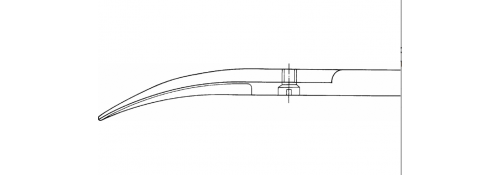 Ciseaux Délicats (Iris) Courbes – 95 mm, pointes affûtées