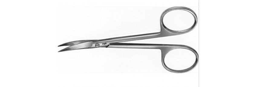 Delicate Scissors (Iris) Curved – 95 mm, sharp tips