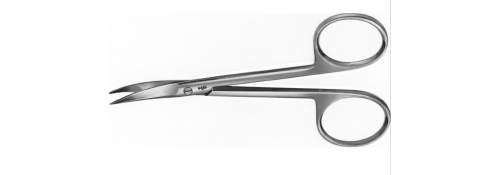 Ciseaux Délicats (Iris) Courbes – 95 mm, pointes affûtées