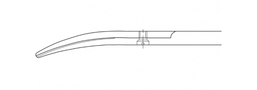 Ciseaux de Dissection (Strabisme) Courbes – 115 mm, pointes émoussées