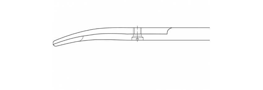 Stevens Dissektion Scheren (Tenotomie) gebogen – 110 mm, stumpfe Spitzen
