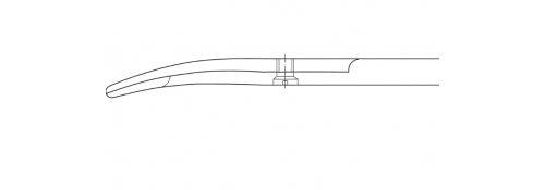 Stevens Dissektion Scheren (Tenotomie) gebogen – 110 mm, stumpfe Spitzen