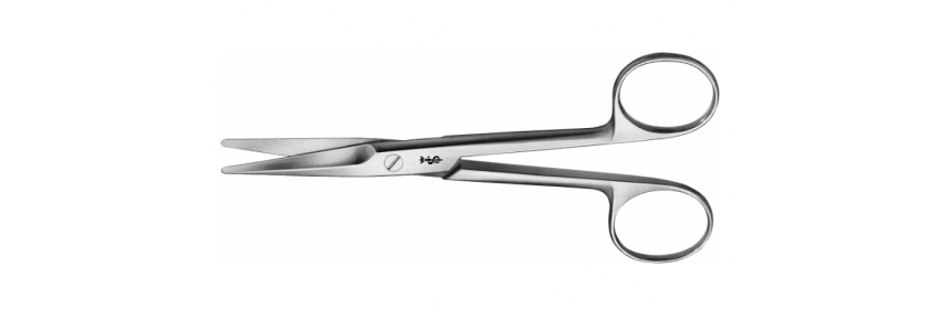 Ciseaux de Dissection MAYO Droits – 155 mm, lames émoussées