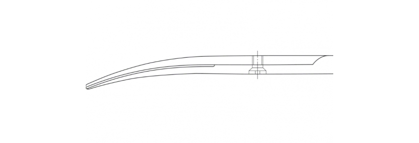 Ciseaux de Dissection METZENBAUM Courbés – 160 mm, pointes biseautées