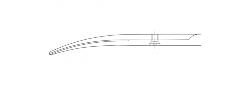 Ciseaux de Dissection METZENBAUM Courbés – 160 mm, pointes biseautées