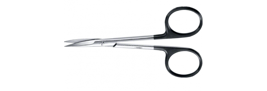 Ciseaux Delicate SUPERCUT – Iris, Courbe 110 mm, Coupe en Ondes