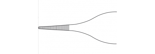ADSON Forceps (MICRO) 120 mm – Straight, Delicate, Flat Tip, Serrated