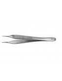 ADSON Forceps (MICRO) 120 mm – Straight, Delicate, Flat Tip, Serrated