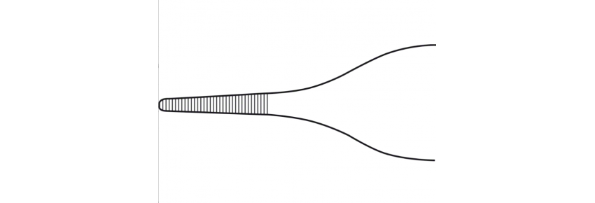 ADSON Forceps 120 mm – Straight, Delicate, Serrated Jaws 1.50 mm