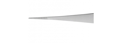 Pinzas de Dressing 115 mm – Rectas, Delicadas, Mandíbulas Serradas 0,70 mm