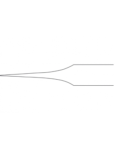FORCEPS DE VESTIDO MICRO PATTERN JOYERO, Dritte, 110 mm, Fig. 4, Mandíbulas 0,20 mm