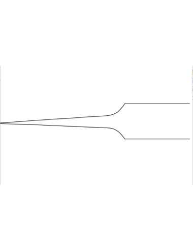 FORCEPS DE VESTIDO MICRO PATTERN JOYERO, rectos, 110 mm, Fig. 5, mandíbulas 0,15 mm