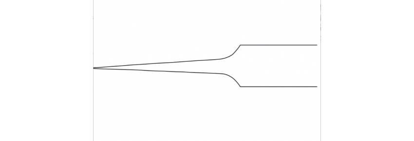 PINCE À DRESSER Micro, droites, 110 mm, Fig. 5, mâchoires 0,15 mm